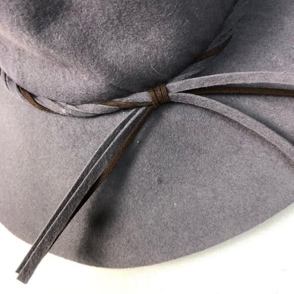 Isa & Stef Gray Wool Wide Brim Fall Hat - Picture 3 of 3